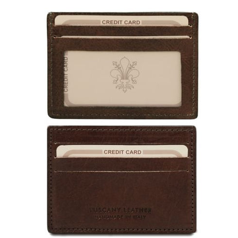 Exclusive leather credit/business card holder